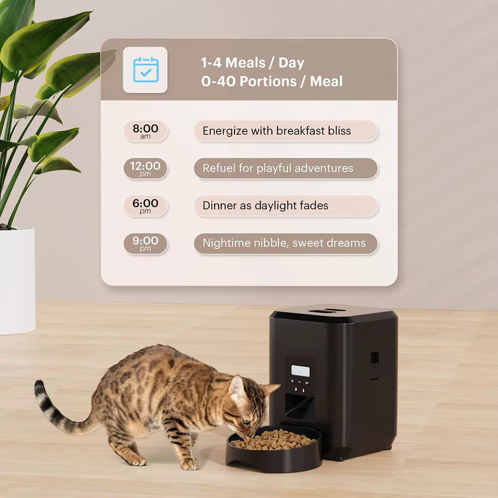 Smart Automatic Pet Feeder - Timed Portion Control for Cats & Dogs