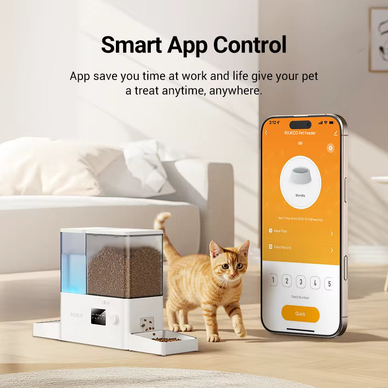 Smart Pet Feeder & Water Fountain - 8.5L WiFi App Control with Camera