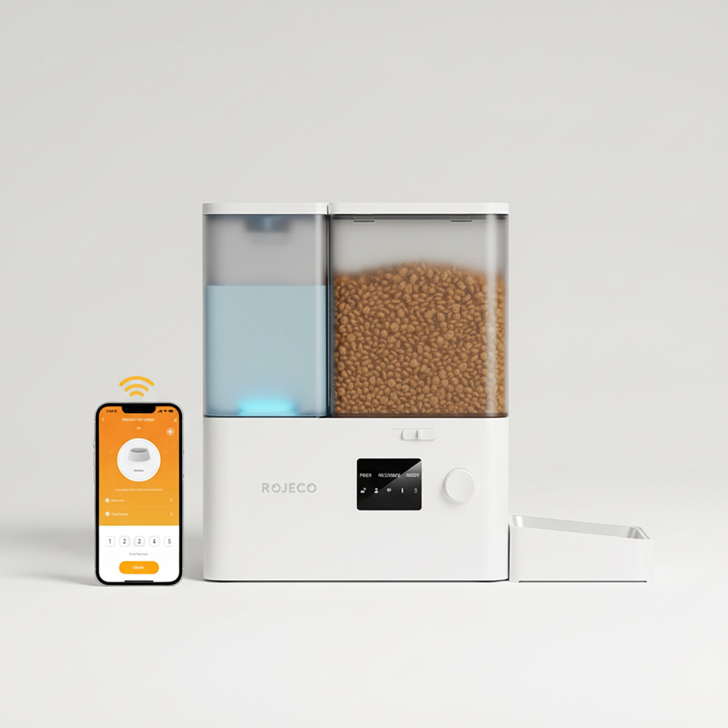 Smart Pet Feeder & Water Fountain - 8.5L WiFi App Control with Camera